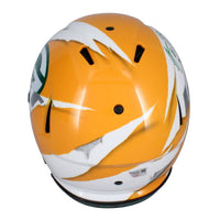 Aaron Rodgers Autographed Green Bay Packers / New York Jets ECC Ripped Authentic Helmet Fanatics