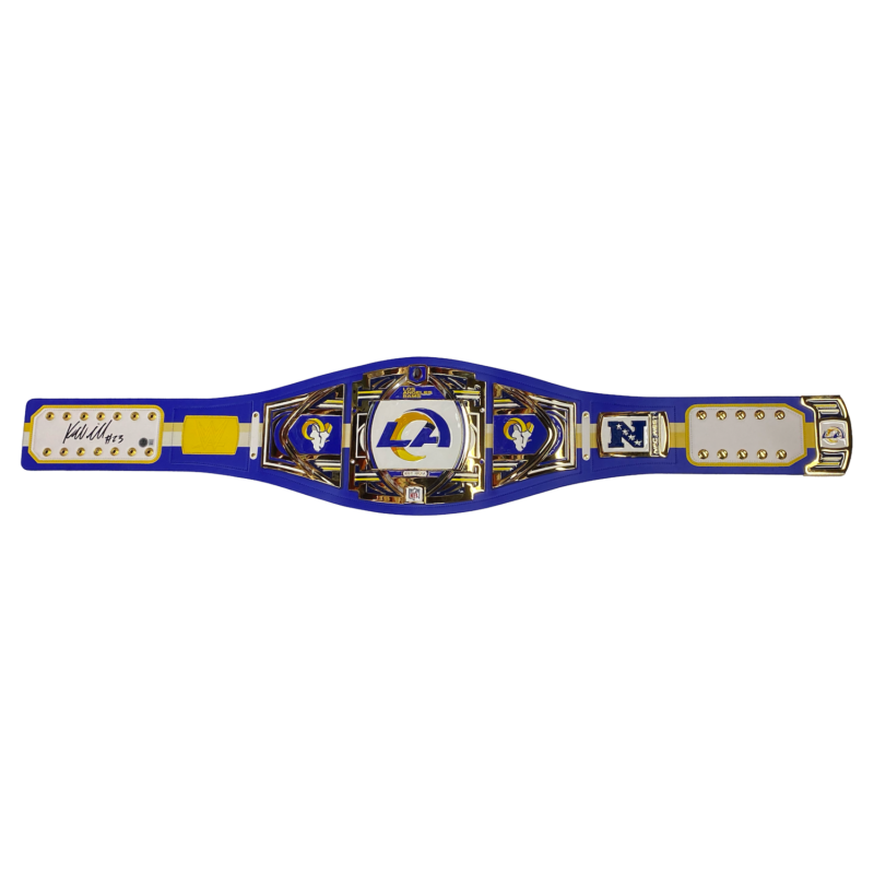 Kyren Williams Autographed Los Angeles Rams Championship Belt Beckett