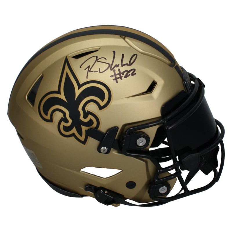 Rashid Shaheed Autographed New Orleans Saints 'RAVE' Speedflex Helmet w/ Visor Beckett