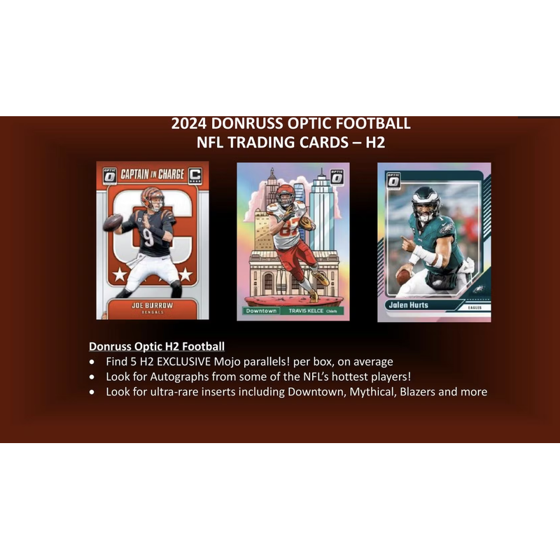 2024 Panini Donruss Optic NFL Hybrid H2 Box Factory Sealed