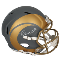 Puka Nacua Autographed Rams 'Slate' Full Size Speed Helmet Fanatics
