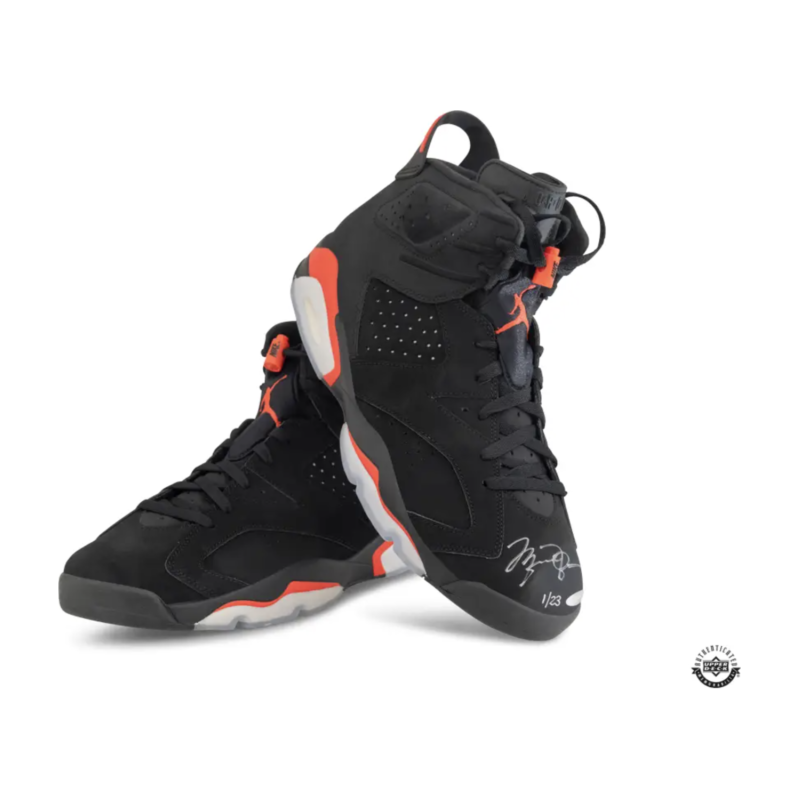 Michael Jordan Autographed Nike Air Jordan 6 'Infrared' 2019 Shoes UDA LE 23