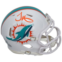 Tyreek Hill Autographed (Orange) Miami Dolphins Mini Speed Helmet Beckett