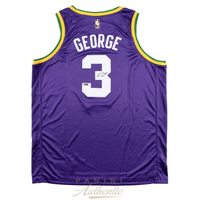 Keyonte George Autographed Utah Jazz Purple Nike Swingman Jersey Panini
