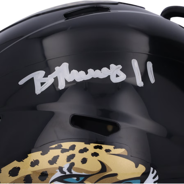 Brian Thomas Jr. Autographed Jacksonville Jaguars Mini Speed Helmet Fanatics