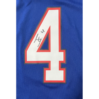 James Cook Autographed Buffalo Bills Nike Blue Game Jersey Beckett