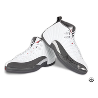 Michael Jordan Autographed Nike 12 Retro Dark Grey Shoes UDA LE 23