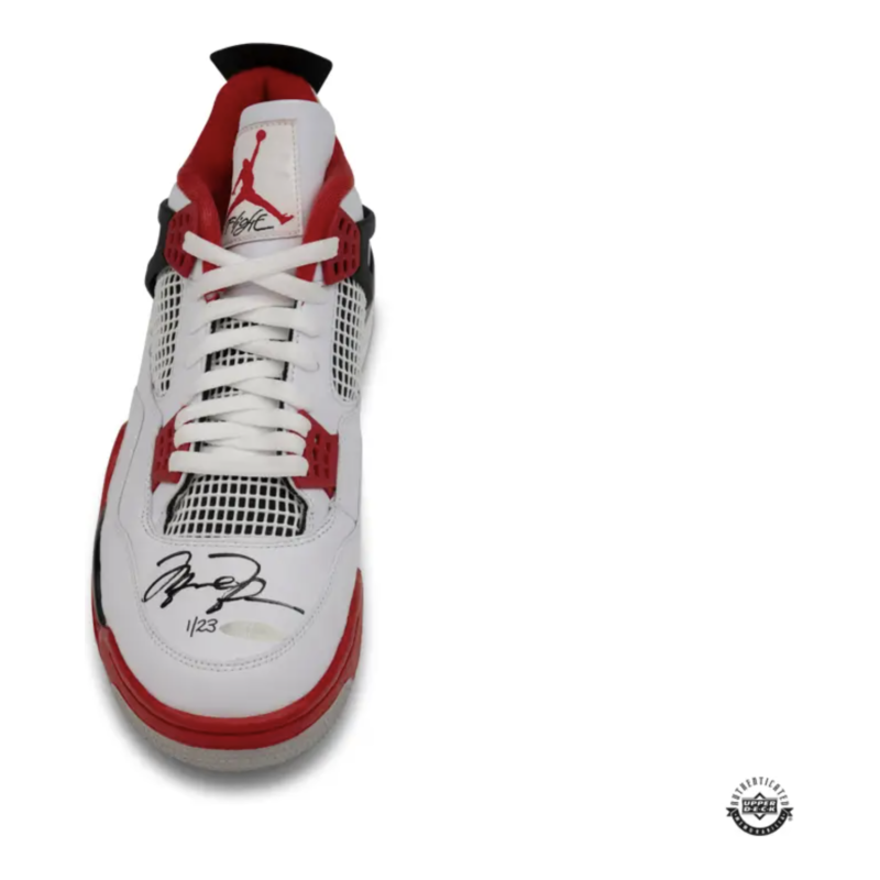 Michael Jordan Autographed Chicago Bulls Nike 4 Retro 'Fire Red' 2020 Shoes UDA LE 23