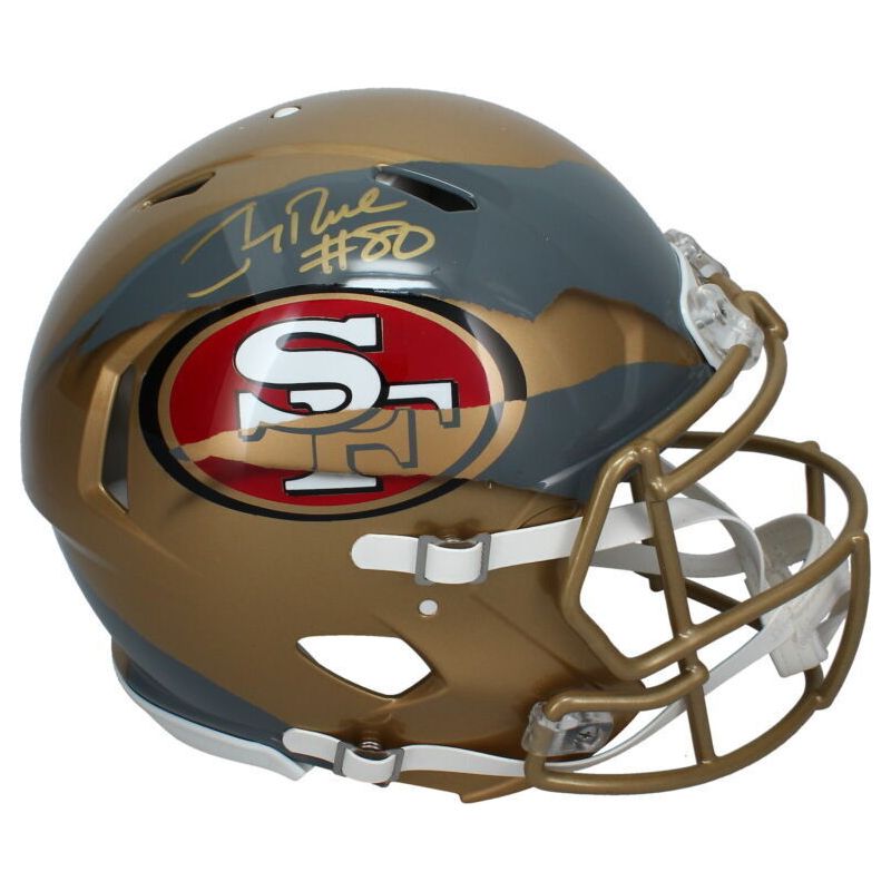 Jerry Rice Autographed San Francisco 49ers Custom Painted Speed Helmet Fanatics