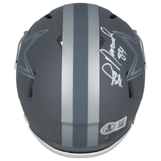 Jay Novacek Autographed "3x SB Champ" Cowboys Slate Mini Helmet Beckett