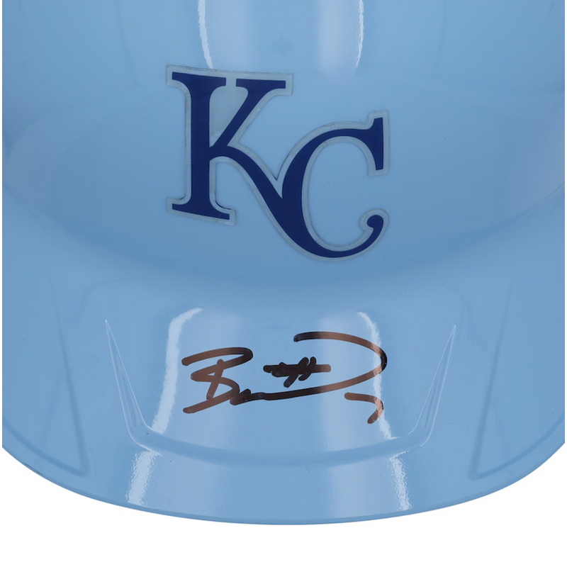 Bobby Witt Jr. Autographed Kansas City Royals Alternate Chrome Batting Helmet Fanatics