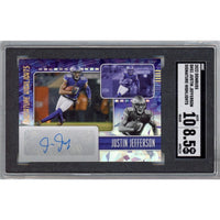 2022 Panini Donruss - Justin Jefferson #SH51 Vikings - SGC 8.5 / Auto 10