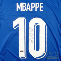 Kylian Mbappe Autographed 2024 France National Team Home Nike Jersey Panini