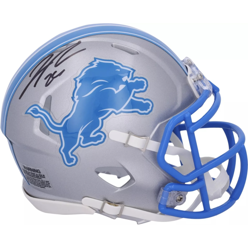 Jahmyr Gibbs Autographed Lions Mini Speed Helmet Fanatics