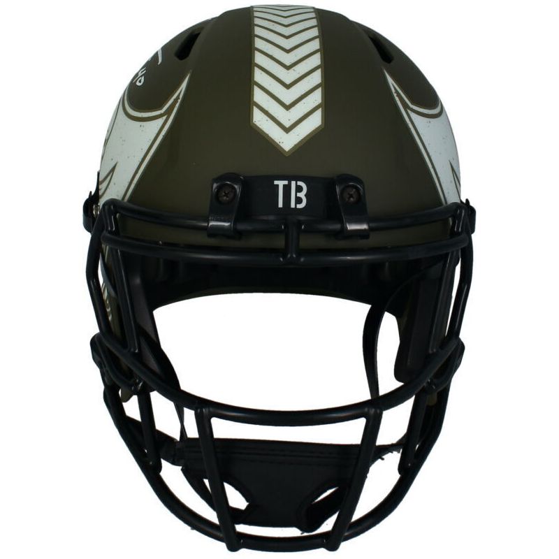 Mike Alstott Autographed Buccaneers STS Full Size Speed Helmet Beckett