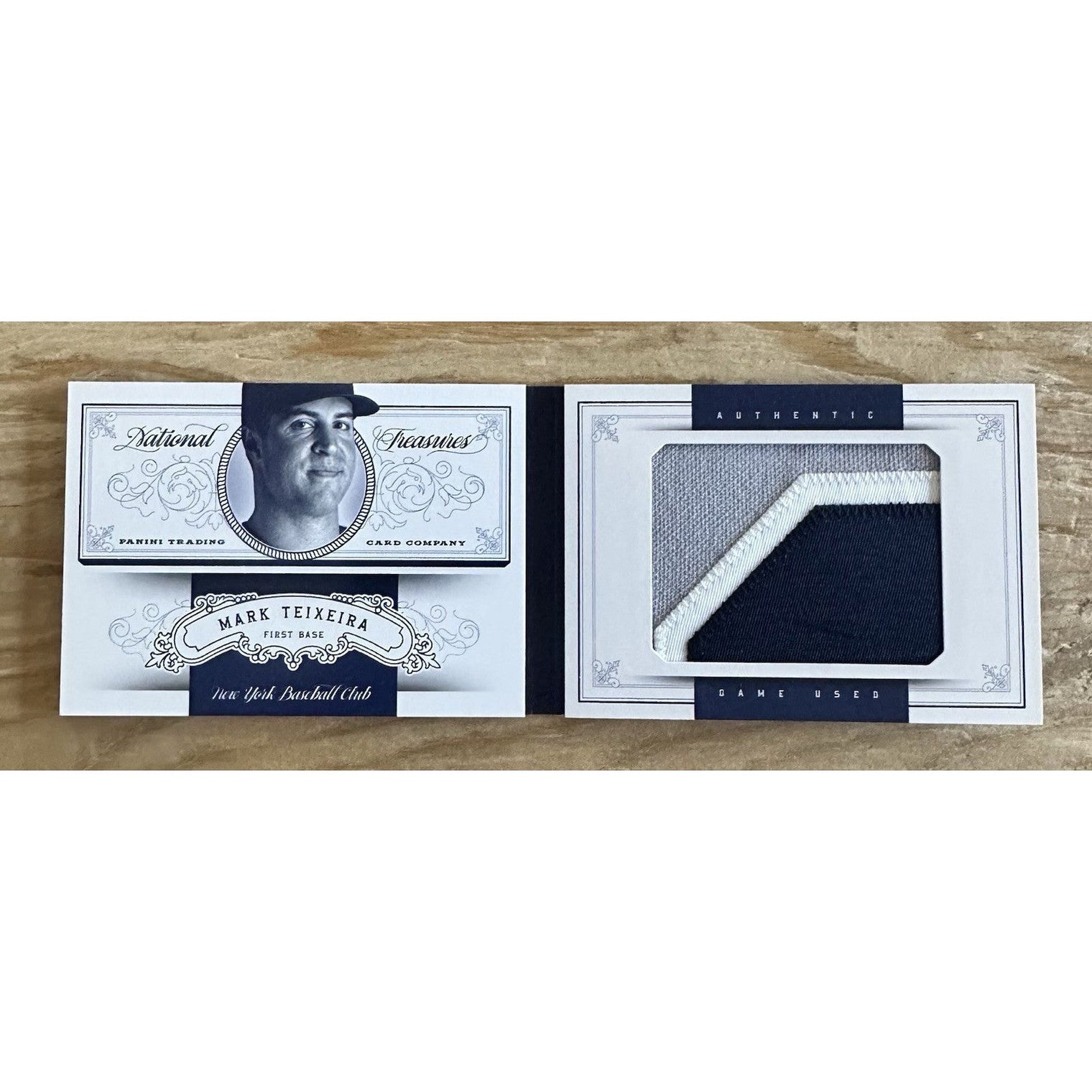 Mark Teixeira New York Yankees 2012 National Treasures Trading Card 05/25