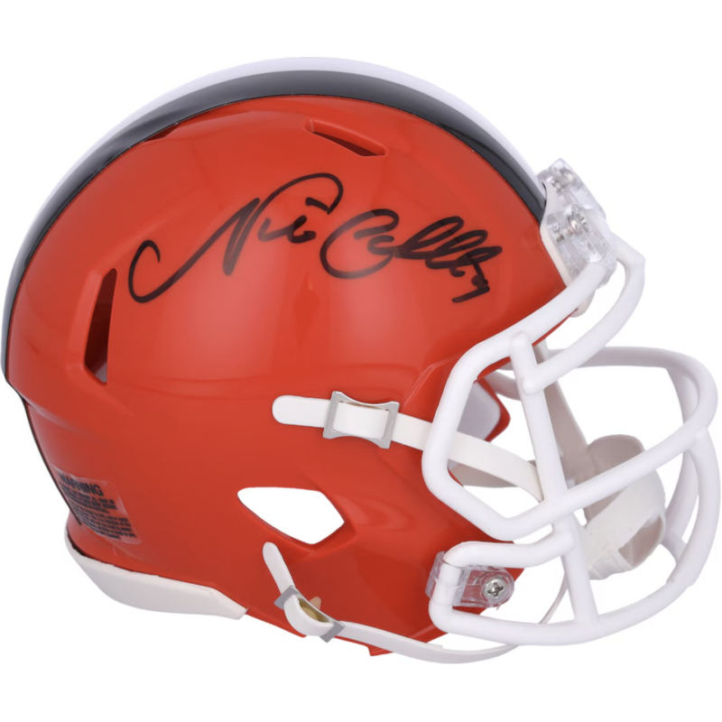Nick Chubb Autographed Cleveland Browns 2024 Mini Speed Helmet Fanatics
