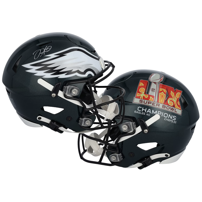 Jalen Hurts Autographed Eagles Super Bowl Logo Speedflex Helmet Fanatics