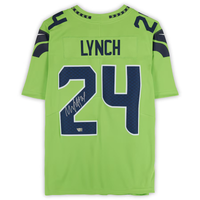 Marshawn Lynch Autographed Seattle Seahawks  Green Limited Nike Jersey Fanatics