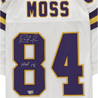 Randy Moss Autographed "HOF 18" Vikings Authentic M&N Jersey Fanatics