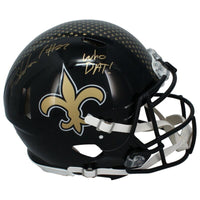 Rashid Shaheed Autographed New Orleans Saints "Who Dat" Saints Alt. Speed Authentic Helmet Beckett