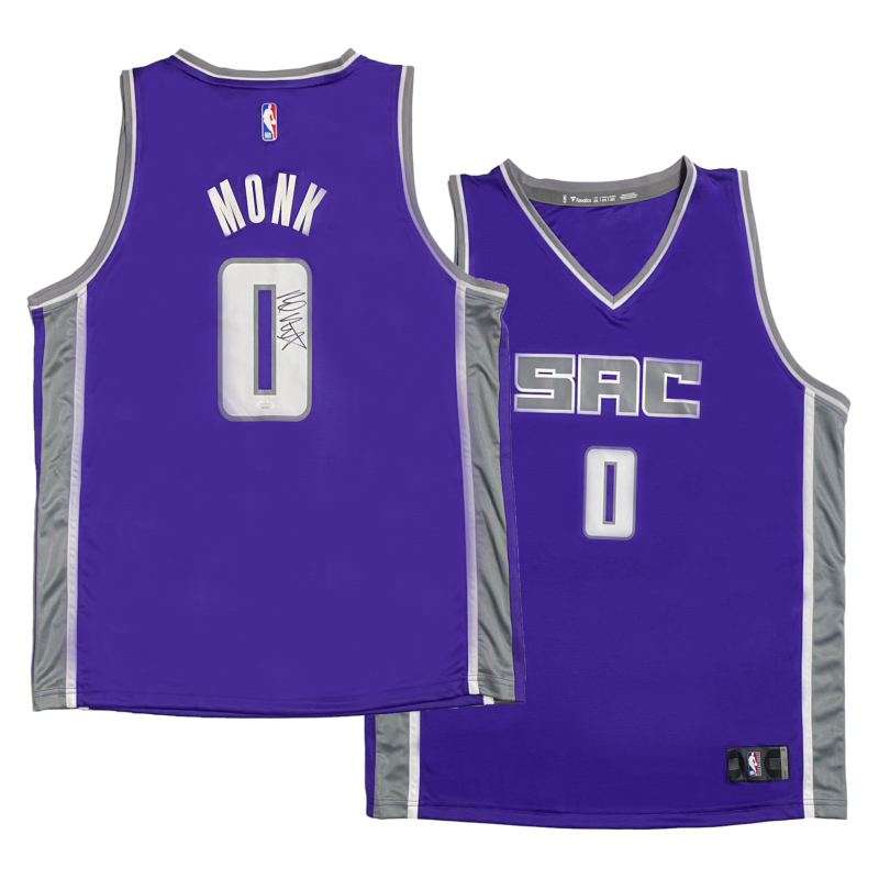 Malik Monk Autographed Sacramento Kings Fanatics Jersey JSA Witnessed