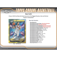 2024/25 Topps Chrome NBA Basketball 8-Pack Blaster Box Factory Sealed