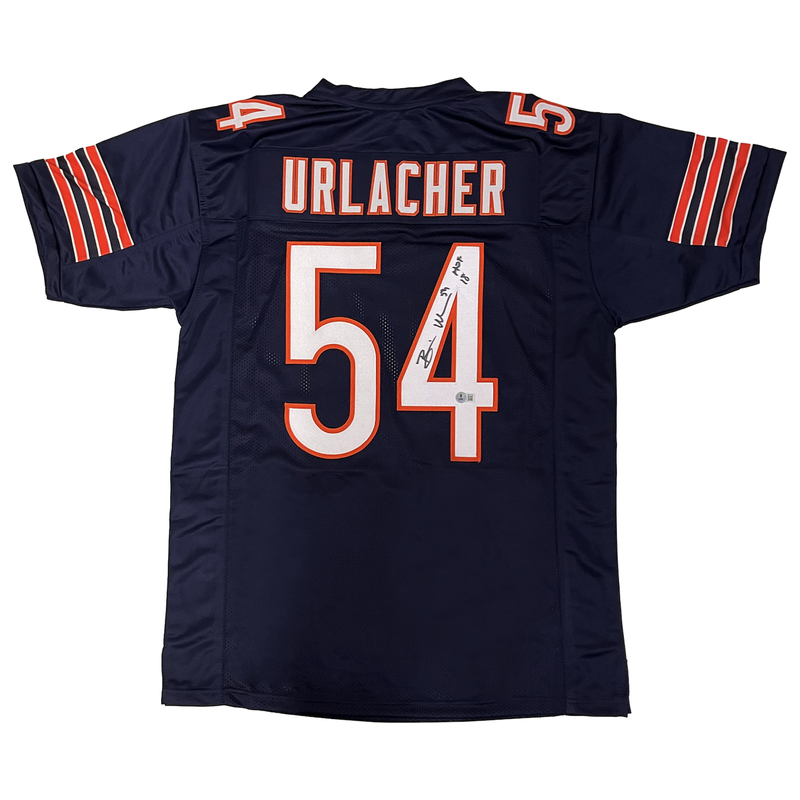 Brian Urlacher of the Bears Autographed "HOF 18" Custom #54 Jersey Beckett
