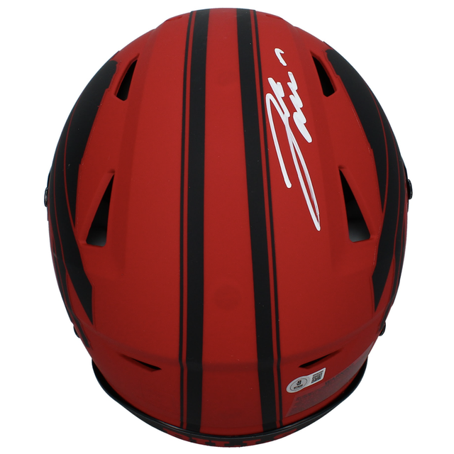 Josh Allen Autographed Buffalo Bills 'RAVE' Authentic Riddell Speedflex Helmet Beckett
