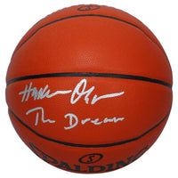 Hakeem Olajuwon Autographed "THE DREAM" Spalding I/O Basketball Beckett