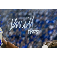 Kyren Williams Autographed (In White) Rams "Stiff Arm" 16" x 20" Photo Beckett