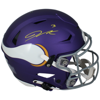 Jordan Addison Autographed Vikings 2023 Alt. Tribute Speedflex Helmet Beckett