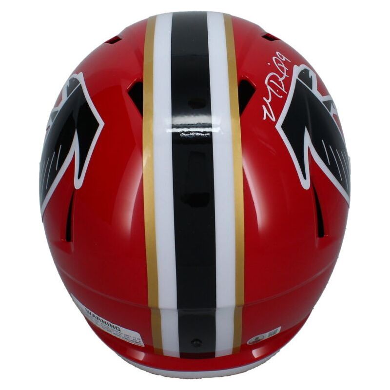 Michael Penix Jr. Autographed Falcons Throwback Full Size Speed Helmet Beckett
