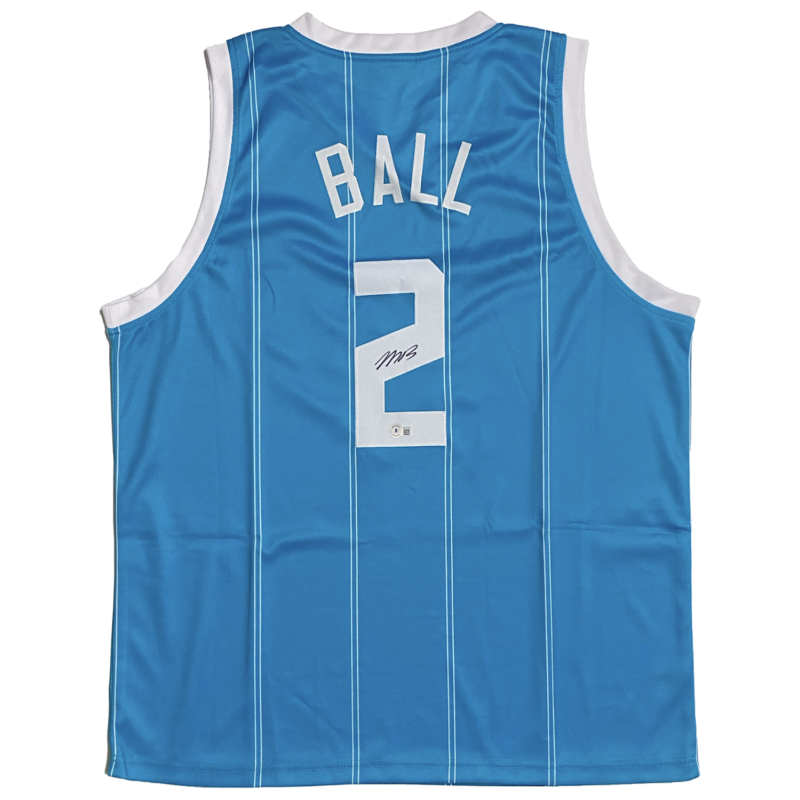 LaMelo Ball Autographed Custom Charlotte Hornets #2 Teal Jersey Beckett