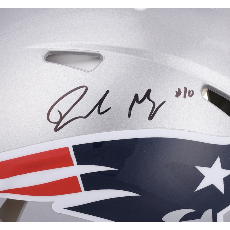 Drake Maye Autographed New England Patriots Authentic Speed Helmet Fanatics
