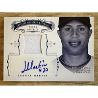 2012 Panini National Treasures 37/49 Leonys Martin #91 Texas Rangers Rookie Auto RC