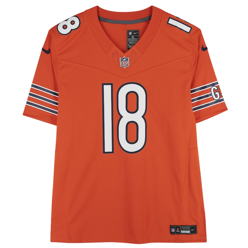 Caleb Williams Autographed Chicago Bears Nike Limited Orange Jersey Fanatics