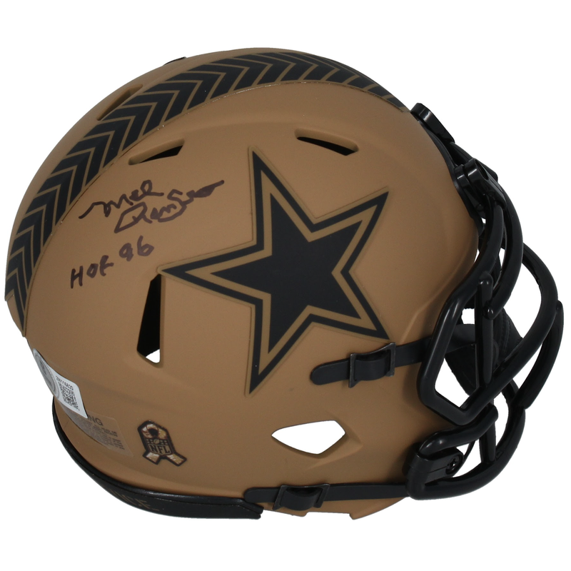 Mel Renfro Autographed "HOF 96" Cowboys STS Mini Helmet Beckett