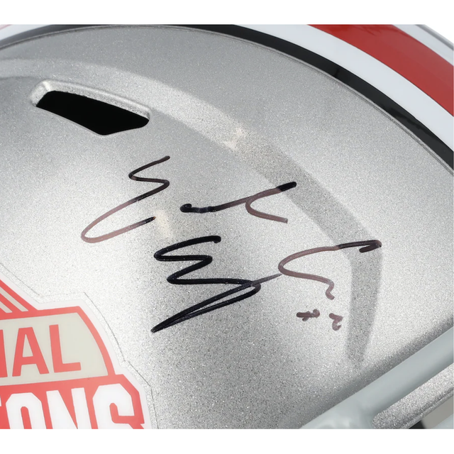 Emeka Egbuka Autographed OSU Champs Full Size Speed Helmet Fanatics