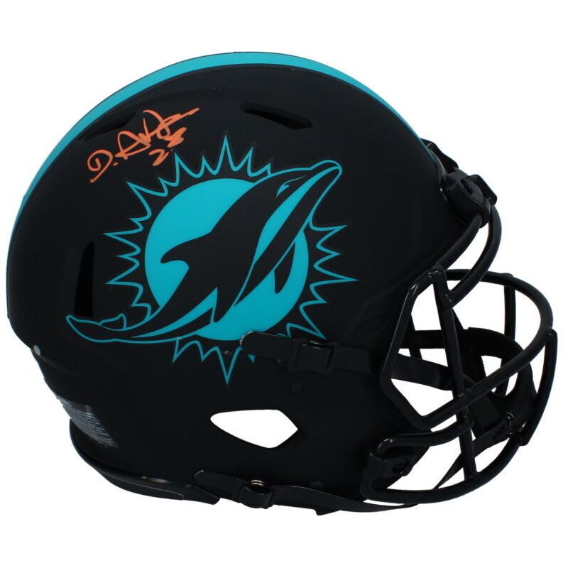 De'Von Achane Autographed Miami Dolphins Eclipse Speed Authentic Helmet Beckett
