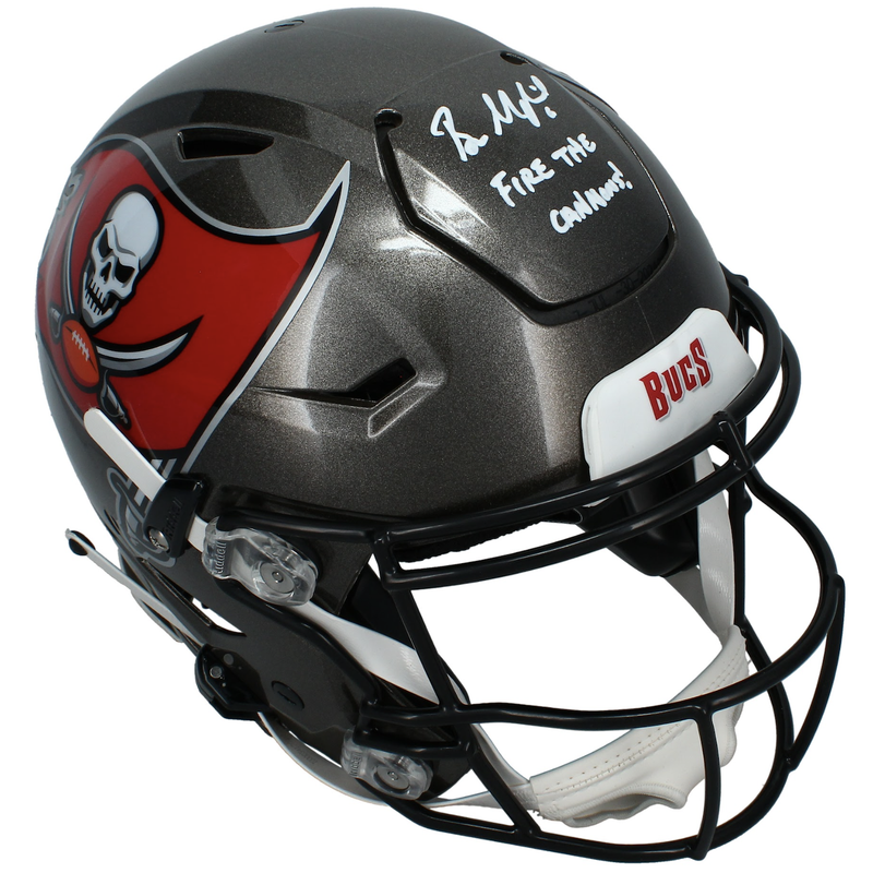 Baker Mayfield Autographed/Inscribed "FIRE THE CANNONS" Tampa Bay Buccaneers Speedflex Authentic Helmet - Limited Edition 1/6 - Beckett