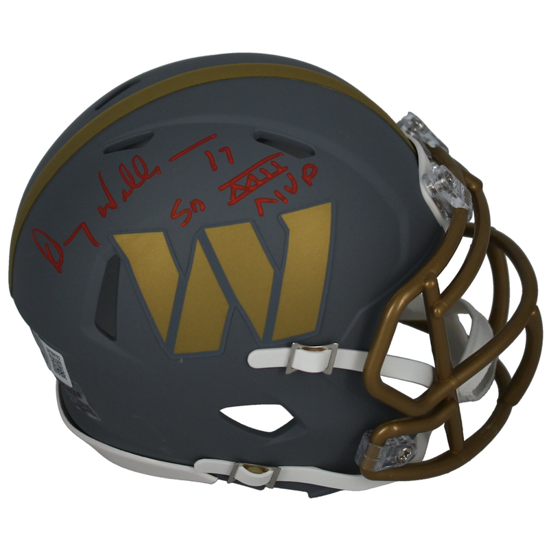 Doug Williams Autographed "SB XIII MVP" Washington Commanders Slate Mini Helmet Beckett