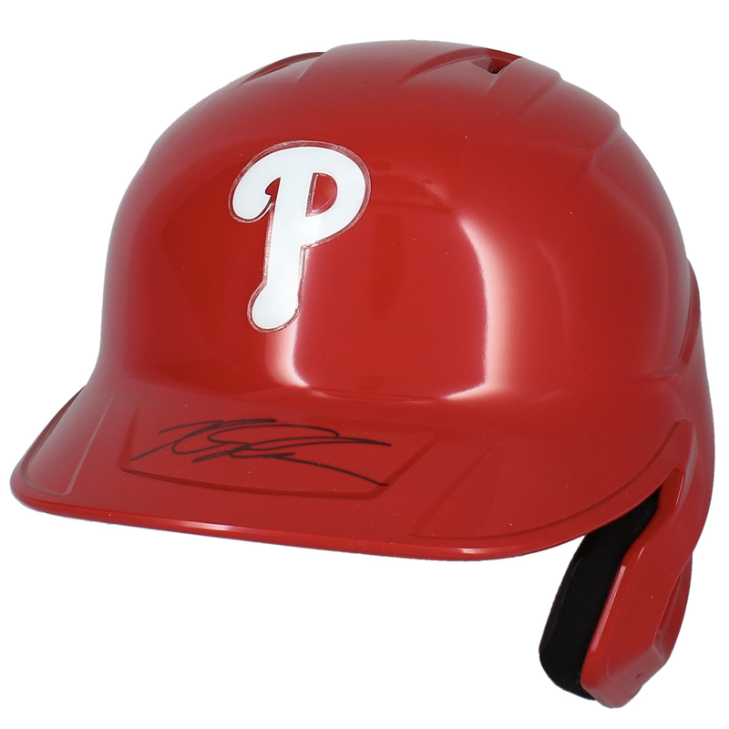 Kyle Schwarber Autographed Philadelphia Phillies Replica Batting Helmet Fanatics