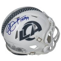 Eric Dickerson Autographed "HOF 99" Rams Mini STS Speed Helmet Beckett