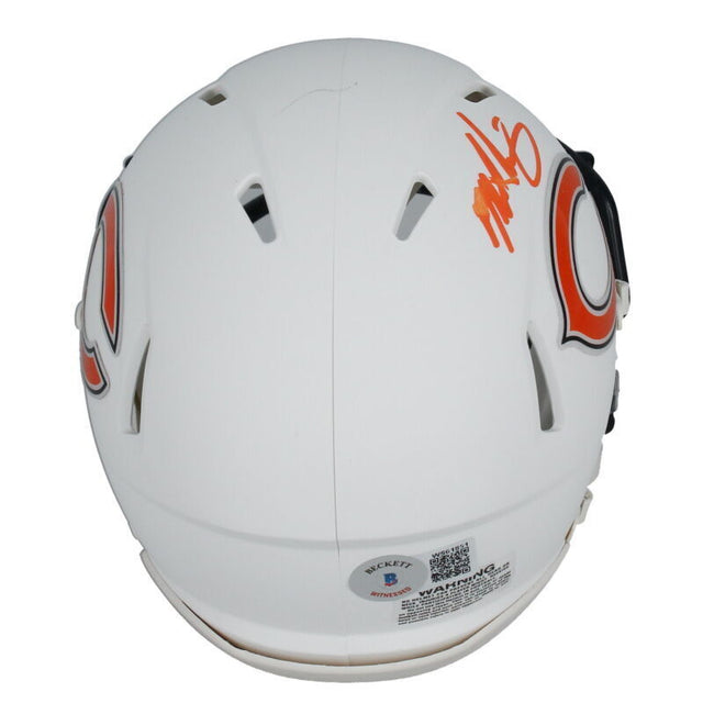 Mike Singletary Autographed Chicago Bears Mini Speed Helmet Beckett