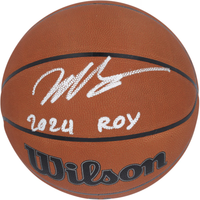 Victor Wembanyama Autographed "2024 ROY" San Antonio Spurs Wilson Basketball Fanatics