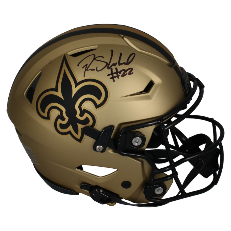Rashid Shaheed Autographed New Orleans Saints 'RAVE' Authentic Speedflex Helmet Beckett