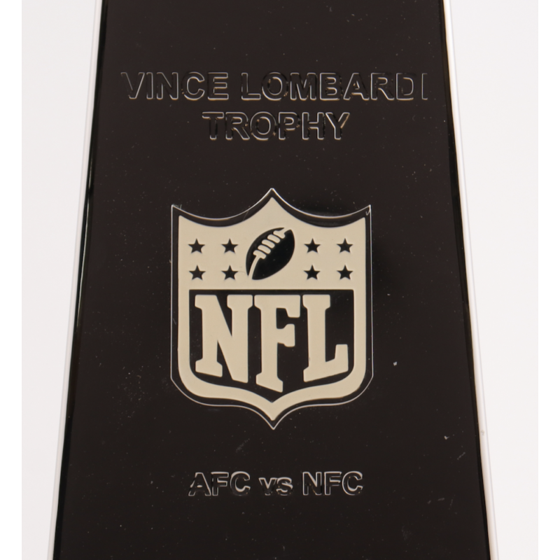 Tom Brady Autographed Patriots Painted Lombardi Trophy Beckett LE 2/12