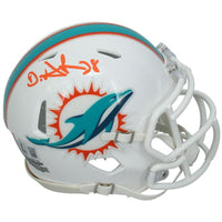 De'Von Achane Autographed Miami Dolphins Mini Speed Helmet Beckett