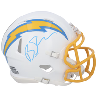 Brenden Rice Autographed Los Angeles Chargers Mini Speed Helmet Fanatics
